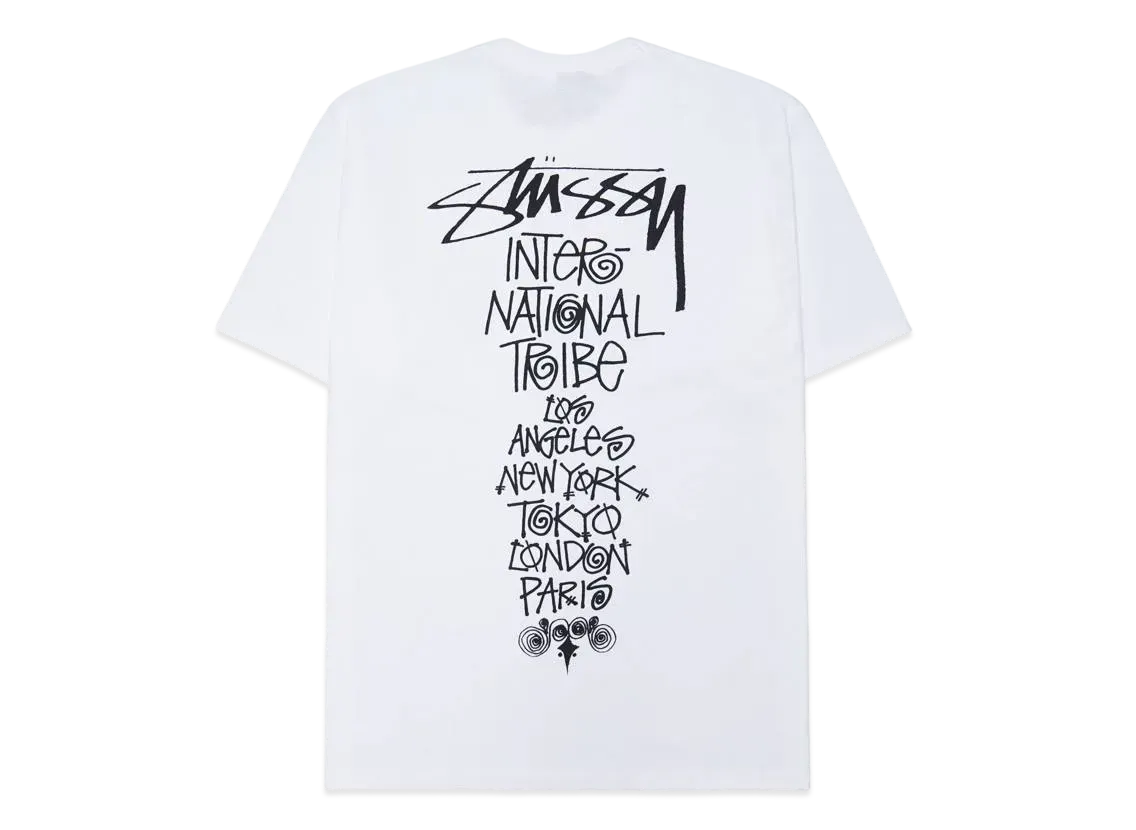 Stussy Tribe Stack Tee "White"
