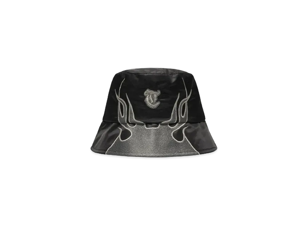 T.C.R BY TOUCHER FLAME NYLON BUCKET HAT "BLACK"