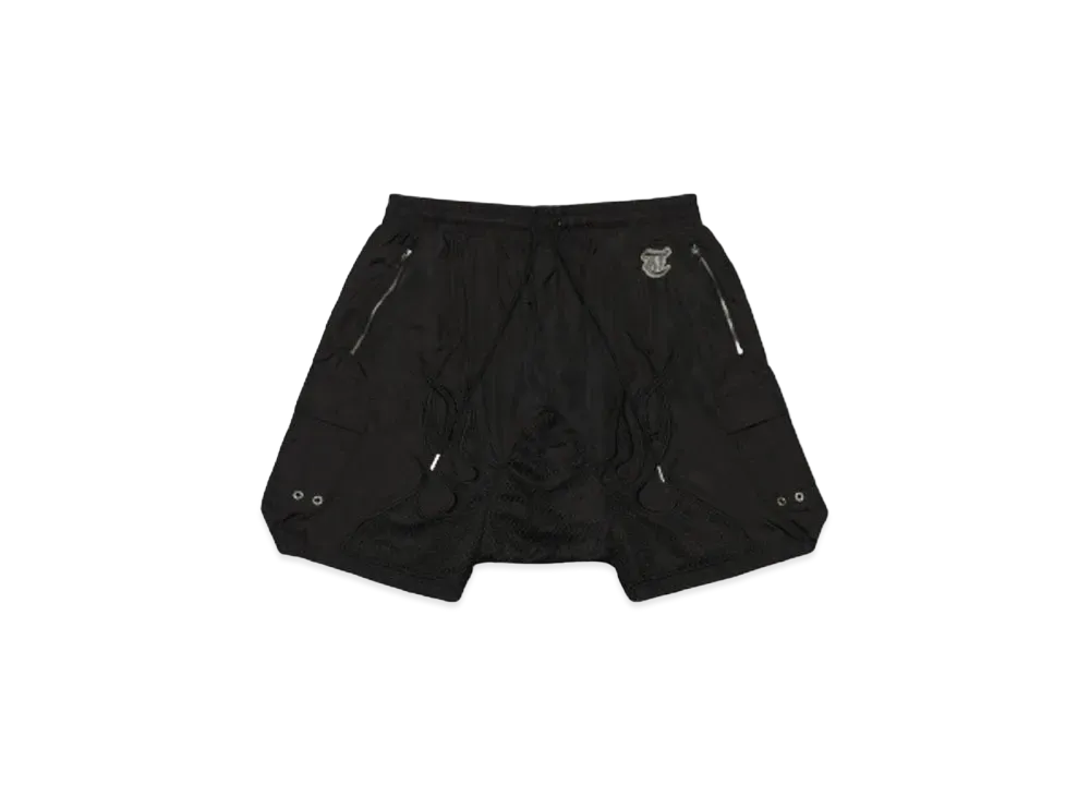 T.C.R FLAME SARUEL NYLON SHORTS "BLACK"