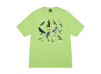 Stussy California Birds Tee "Lime"