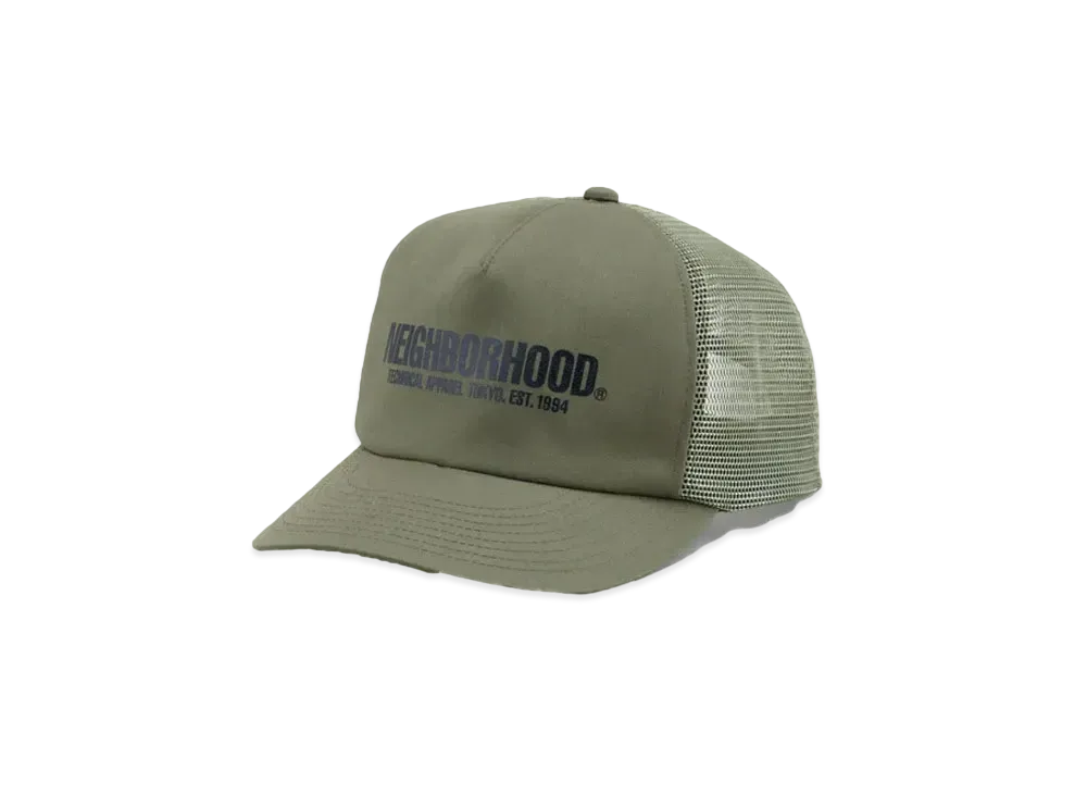 NEIGHBORHOOD Logo Print Mesh Cap "Olive Drab"