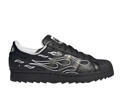 No Sleep Rave Club × adidas Superstar Ripple "Core Black/Footwear White"