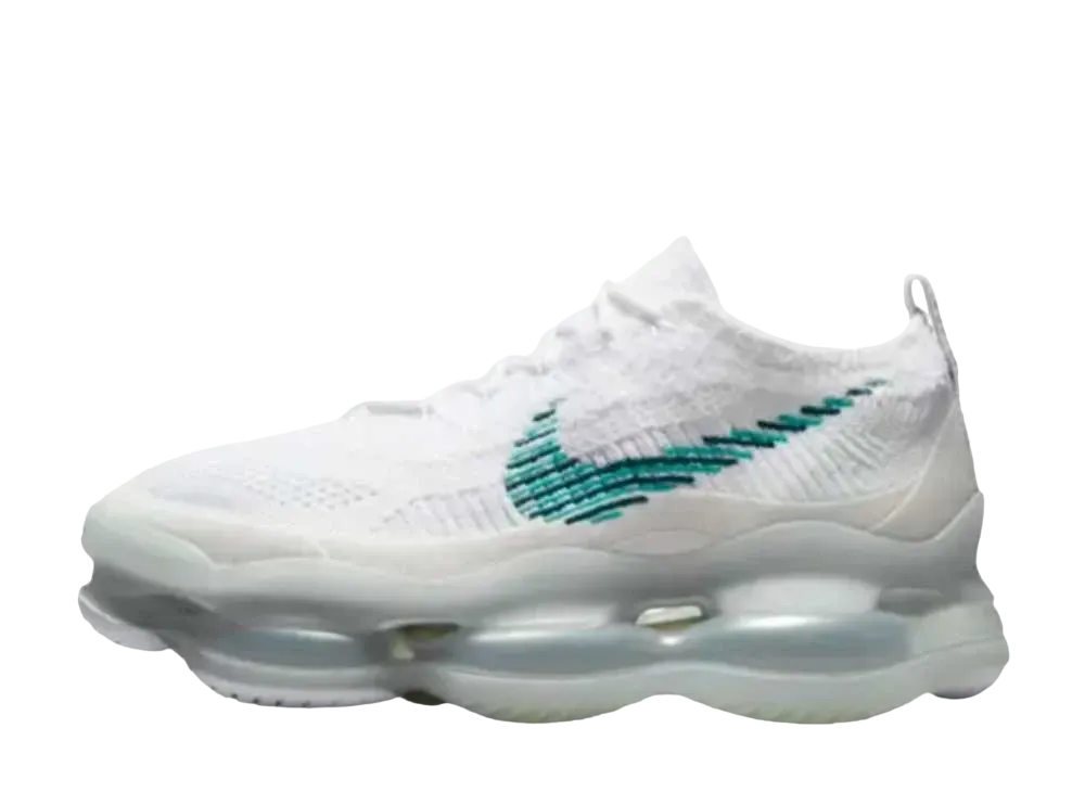 ナイキ エアマックス スコーピオン フライニット "ホワイトアンドジオードティール"