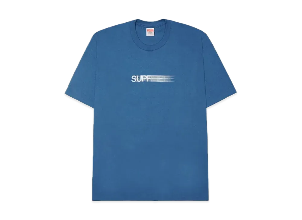 Supreme Motion Logo Tee "Faded Blue" (23SS)
