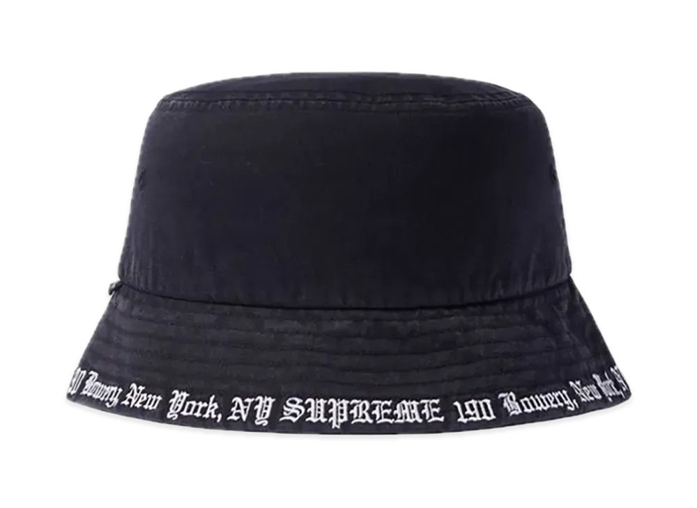 Supreme Embroidered Brim Crusher 