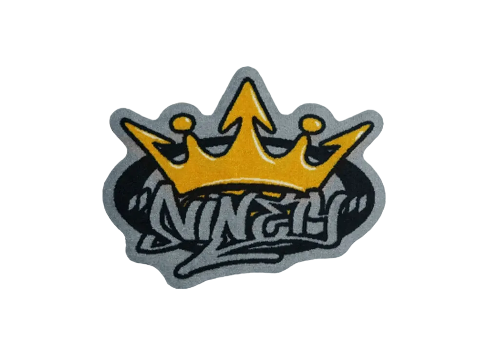9090 King Logo rug mat "Yellow"