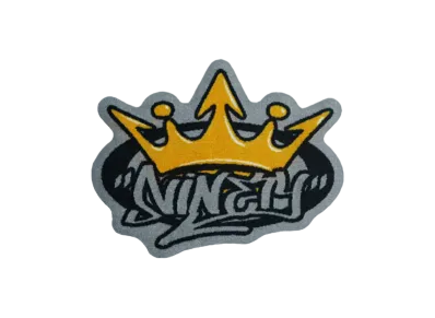 9090 King Logo rug mat "Yellow"