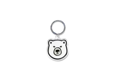 HUMAN MADE Animal Keyring Bear "White" HM26GD095