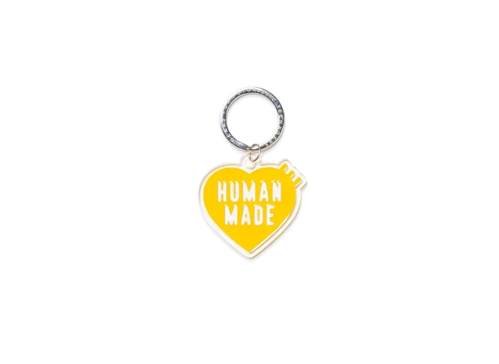 HUMAN MADE Heart Keyring "Yellow"