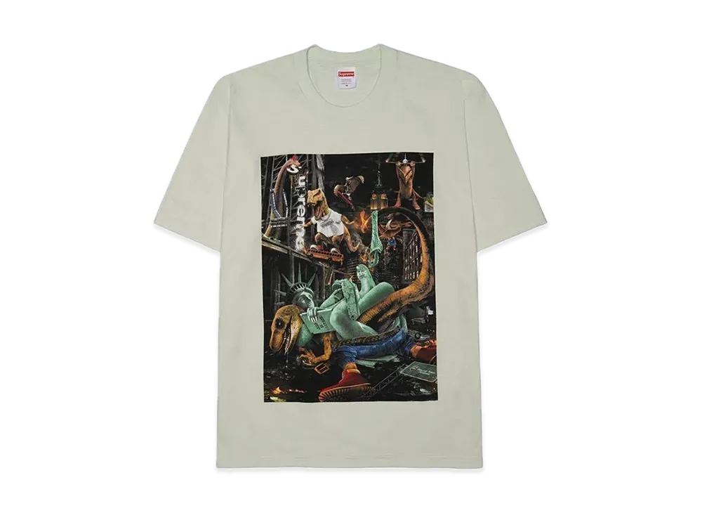 シュプリーム T-レックス Tシャツ "ペイル グリーン"