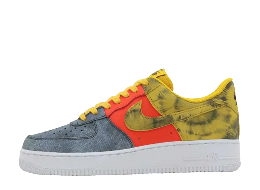 ナイキ エアフォース1 ロー "タイダイ/ダークサルファー"