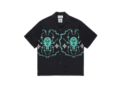 WACKO MARIA Wolf's Head / Hawaiian Shirt #1 "Black/Mint"