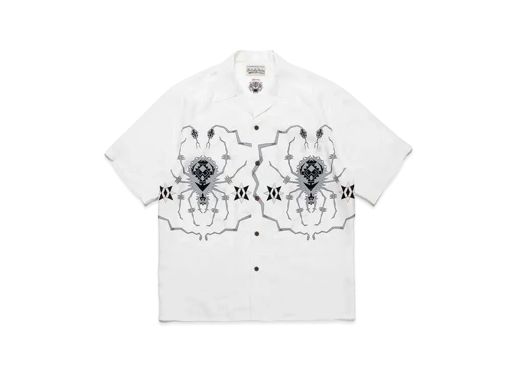 WACKO MARIA Wolf's Head / Hawaiian Shirt #1 "White/Gray"