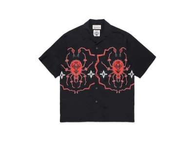 WACKO MARIA Wolf's Head / Hawaiian Shirt #1 "Black/Red"