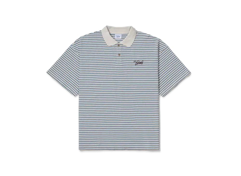 KEBOZ Border S/S Polo "Ivory"
