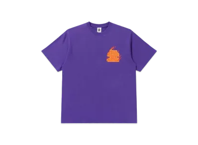 Black Eye Patch Burning OG Label Tee "Purple"