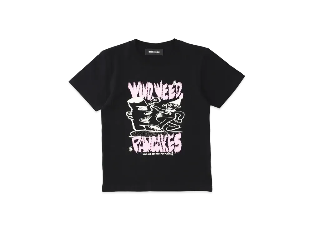 WIND AND SEA x pen public Cropped Tee 2 "Black"