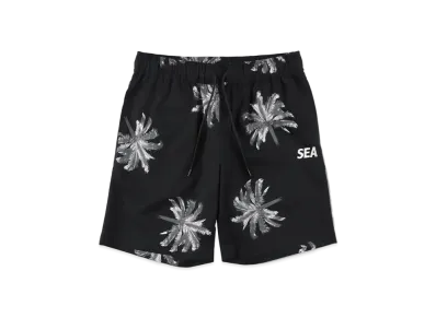 WIND AND SEA Palm Tree Shorts "Black"