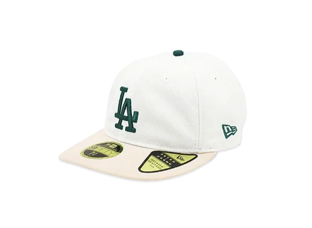 NEW ERA x THE CAP Fourth of July 59Fifty Retro Crown Los Angeles Dodgers "Chrome White/Dark Green"