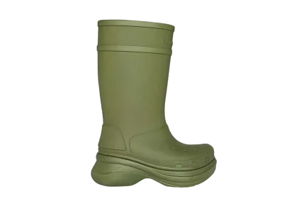 バレンシアガ × クロックス ブーツ "ダークグリーン"