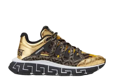 FENDI × Versace Fendace Trigreca Sneakers "Black/Gold/White"