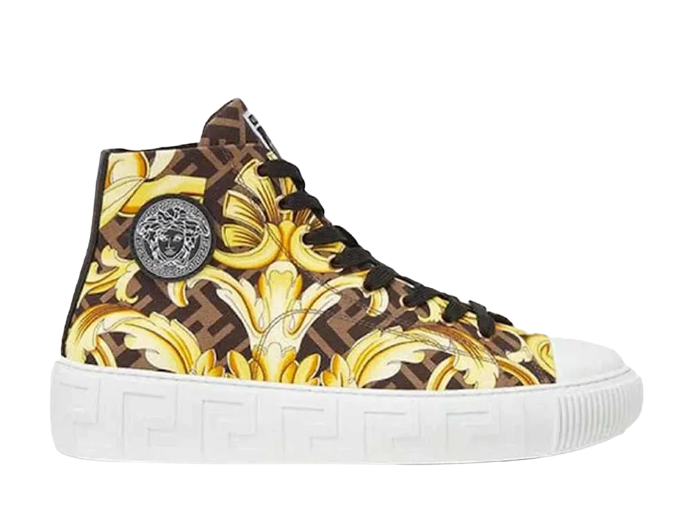 FENDI × Versace Fendace Baroque Greca Sneaker "Gold"