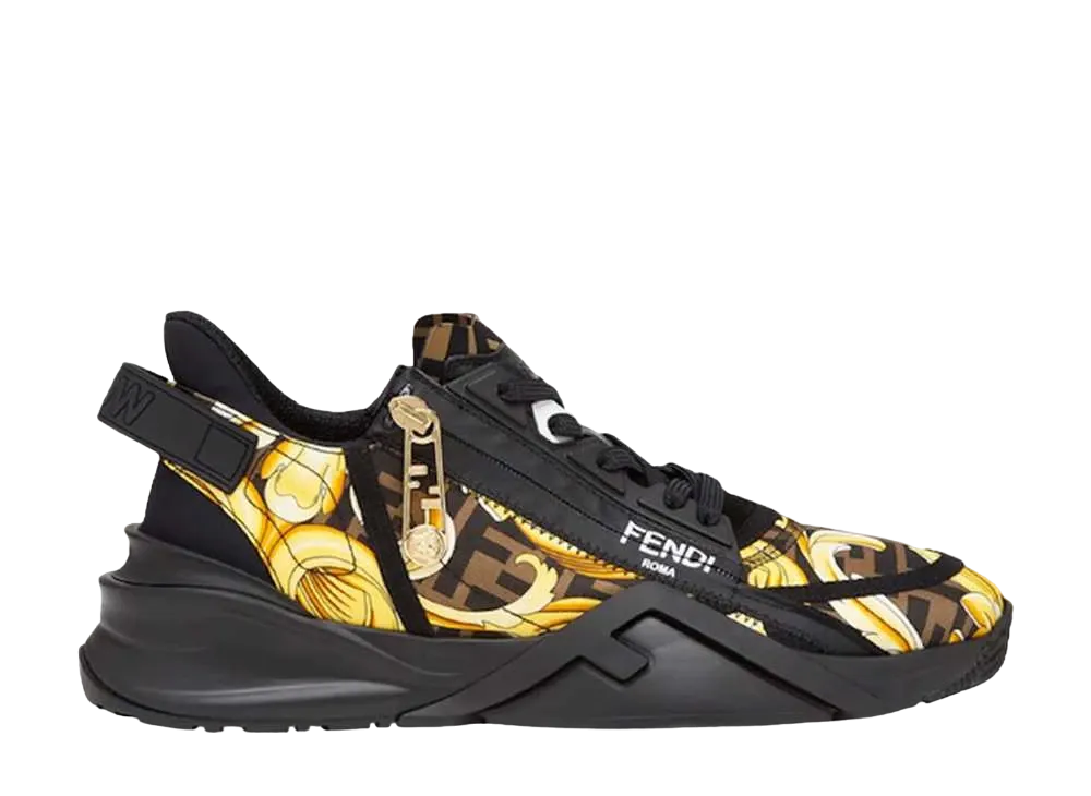 ヴェルサーチェ × フェンディ フェンダーチェ ナイロン ロートップ "ブラック"