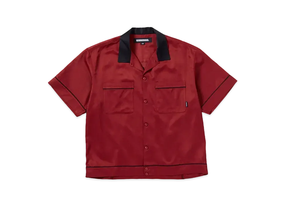 NEIGHBORHOOD Bowling Shirt SS "Burgundy"