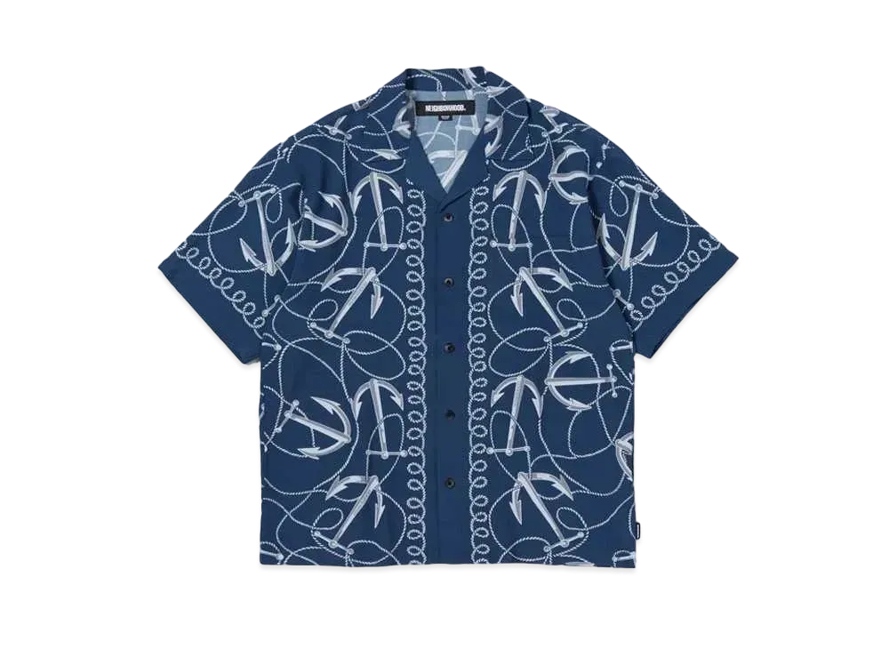 NEIGHBORHOOD Anchor Hawaiian Shirt SS "Navy"