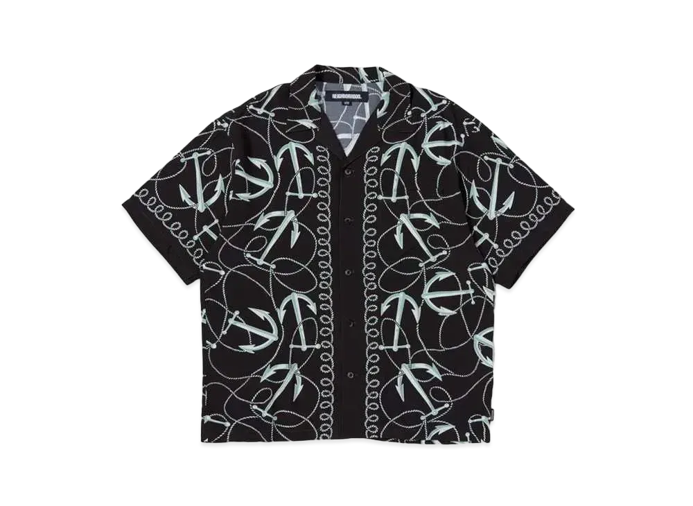 NEIGHBORHOOD Anchor Hawaiian Shirt SS "Black"