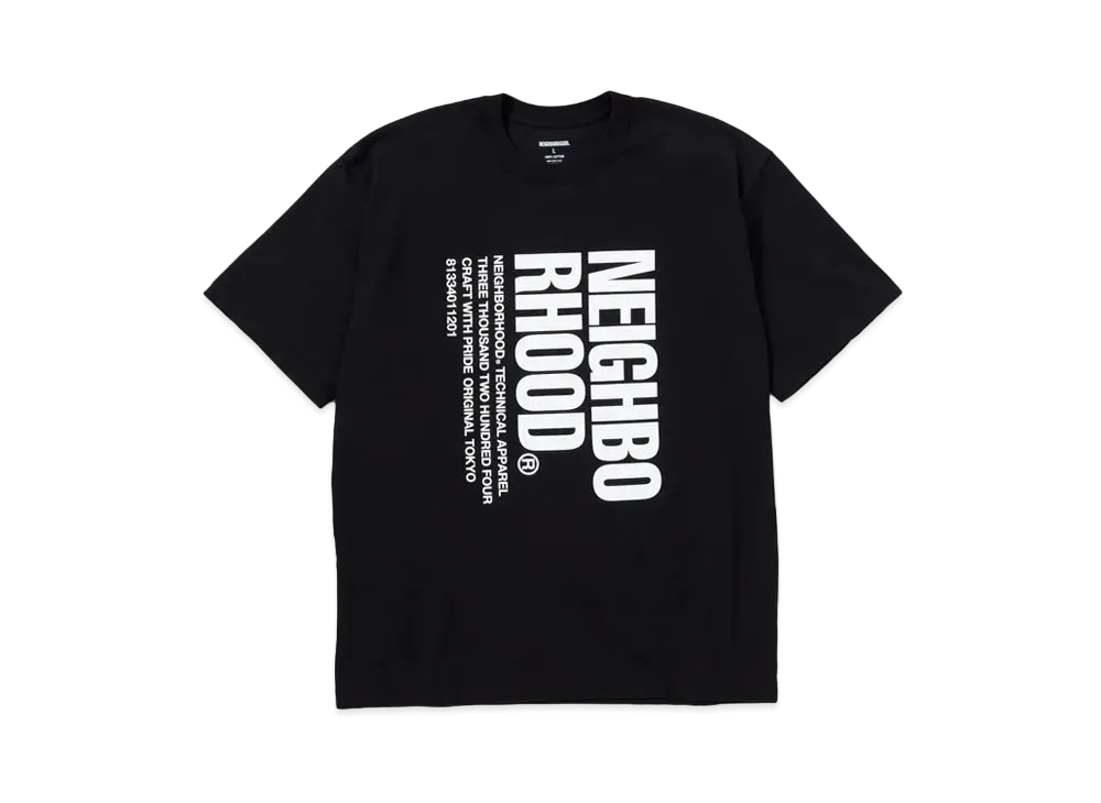 NEIGHBORHOOD NH . Tee SS-3 "Black"