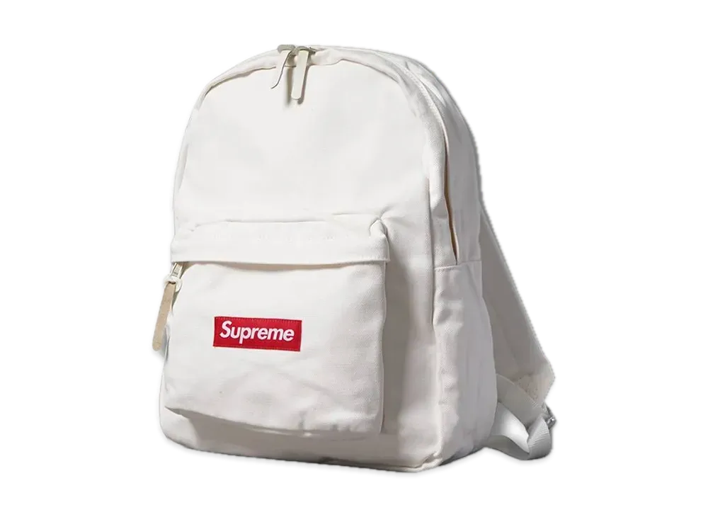 Supreme Canvas Backpack "White"