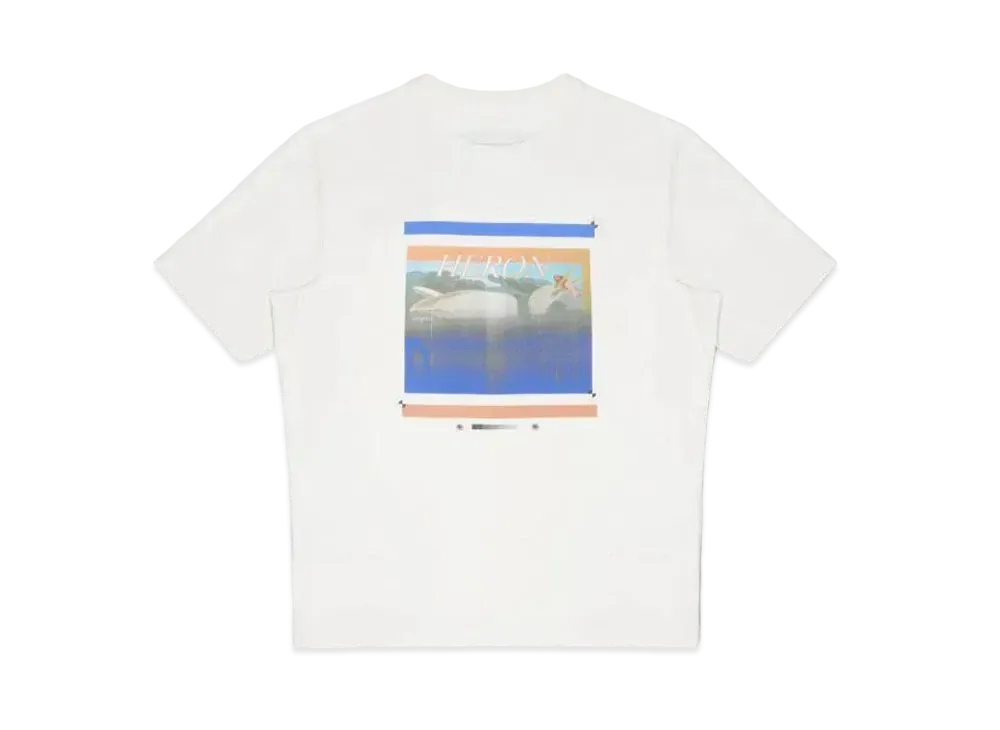 HERON PRESTON Misprinted Heron SS Tee "White"