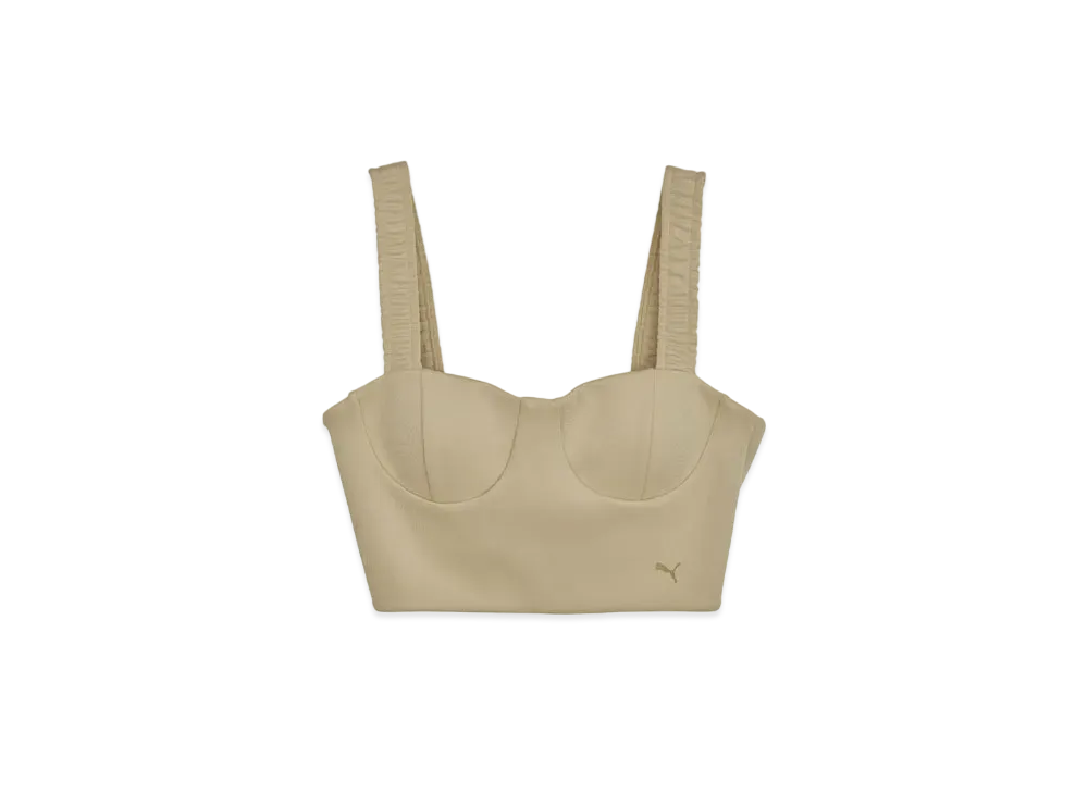 PUMA x AMERI Collab Bustier Top "Light Beige"