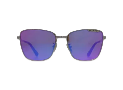 BALENCIAGA BB0279SA-004 Front: "Ruthenium" Temple: "Ruthenium" Lens: "Purple"
