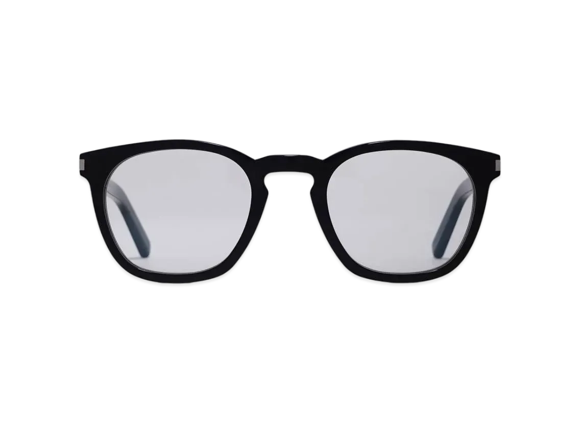 SAINT LAURENT SL 28-044 Front: "BLACK" Temple: "BLACK" Lens: "Clear"