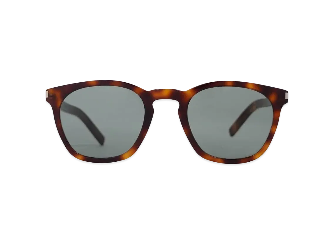 SAINT LAURENT SL 28 SLIM-002 Front: :"HAVANA" Temple: "HAVANA" Lens: "GREEN"
