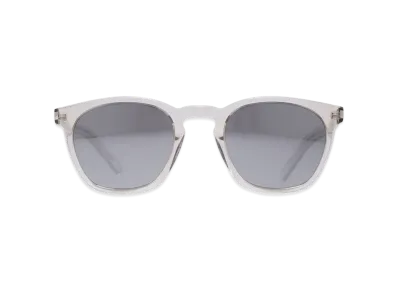 SAINT LAURENT SL 28 SLIM-006 Front: "BEIGE" Temple: "BEIGE" Lens: "SILVER"