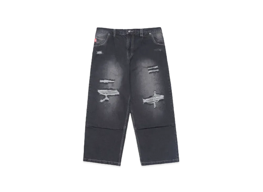 9090 King Logo Damage Buggy Denim 