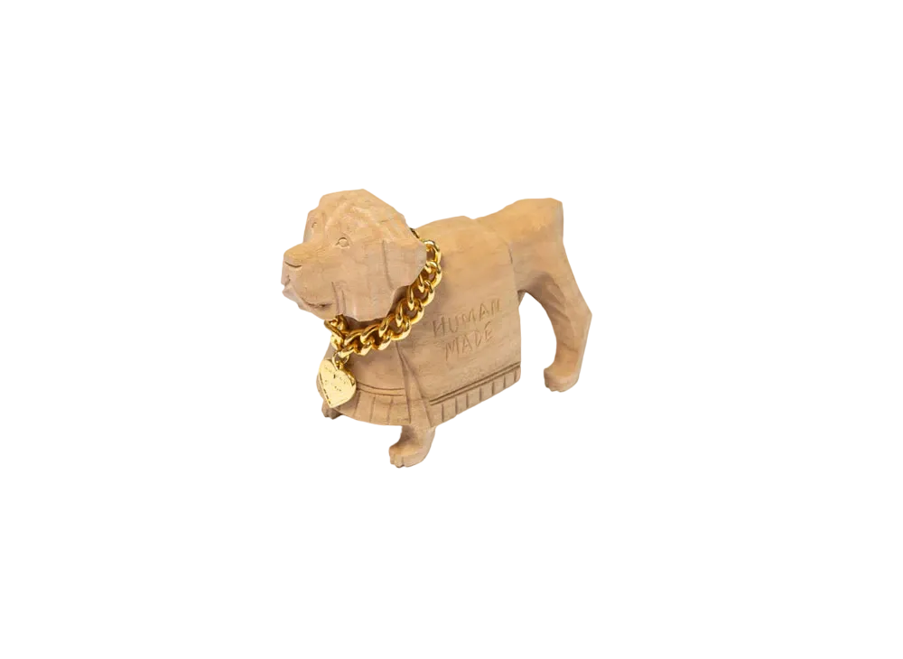 HUMAN MADE Wood Carving Dog "Beige"