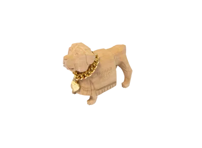 HUMAN MADE Wood Carving Dog "Beige"