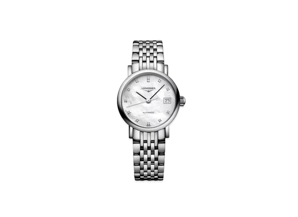 Longines Elegant Collection 25.50 mm "White Mother-of-Pearl/Stainless Steel" L4.309.4.87.6