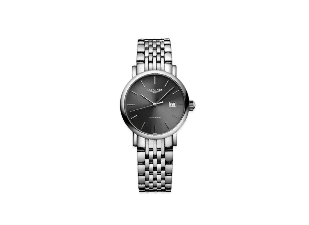 Longines Elegant Collection 25.50 mm "Sun Ray Gray/Stainless Steel" L4.309.4.72.6