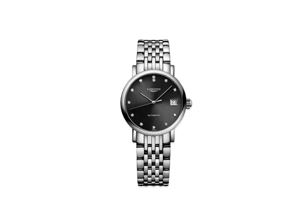 Longines Elegant Collection 25.50 mm "Sun Ray Black/Stainless Steel" L4.309.4.57.6
