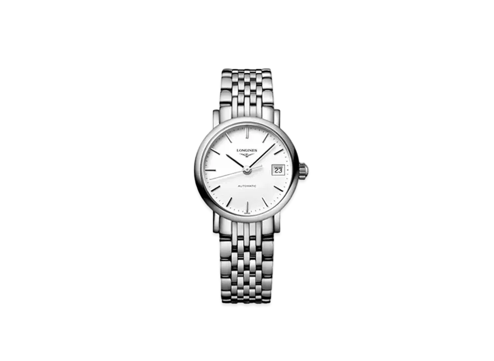 Longines Elegant Collection 25.50 mm "Matte White/Stainless Steel" L4.309.4.12.6