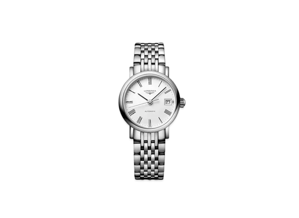 Longines Elegant Collection 25.50 mm "Matte White/Stainless Steel" L4.309.4.11.6