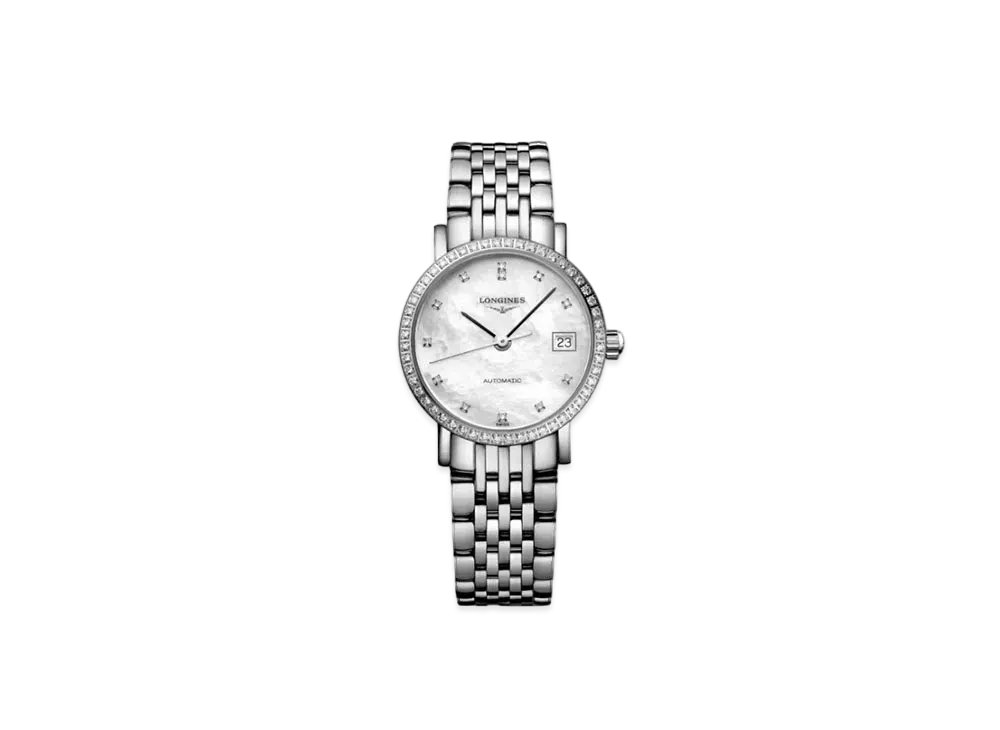 Longines Elegant Collection 25.50 mm "White Mother-of-Pearl/Stainless Steel"L4.309.0.87.6