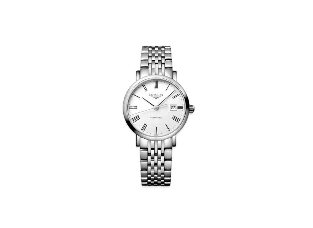 Longines Elegant Collection 29.00 mm "Matte White/Stainless Steel" L4.310.4.11.6
