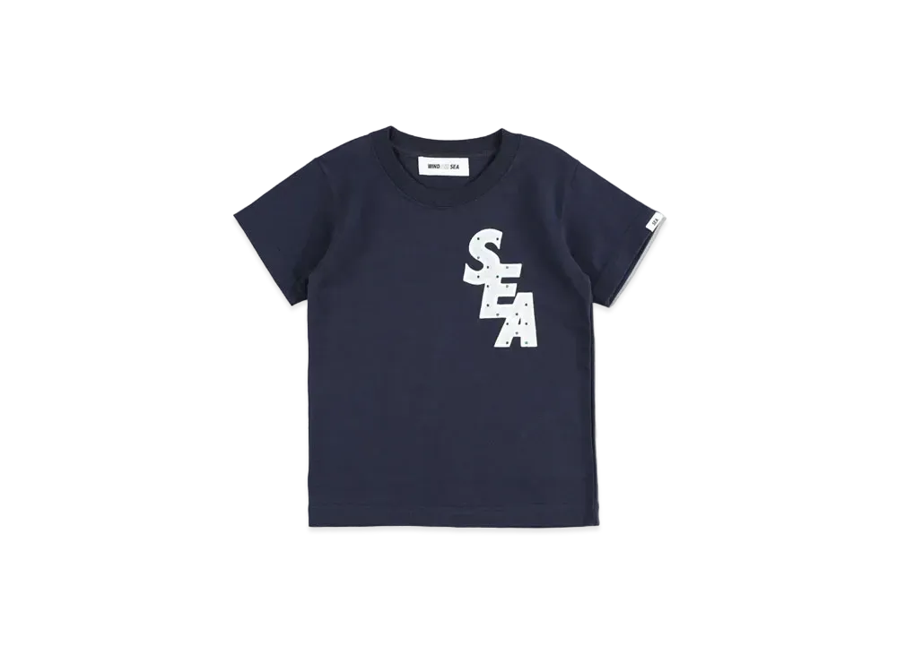 WIND AND SEA S_E_A (DOT) Child S/S Tee "Navy"