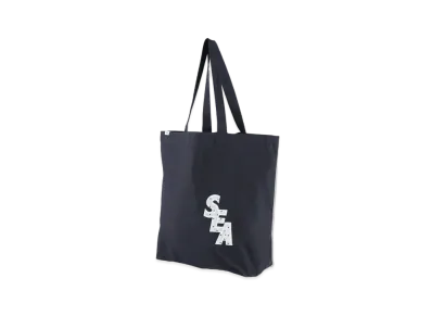 WIND AND SEA S_E_A (DOT) Tote Bag "Navy"